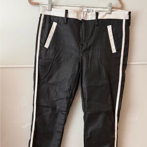 Skinny Coated Cropped Jeans